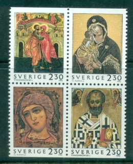 Sweden-1992-Xmas-Blk-4-MUH-lot84171