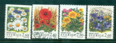 Sweden-1993-Flowers-FU-lot84177