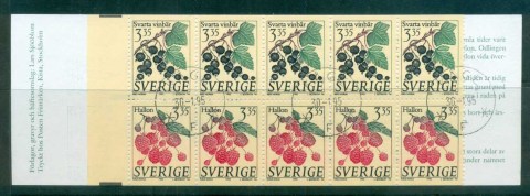 Sweden-1993-Fruit-booklet-CTO-lot84176