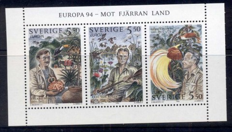 Sweden-1994-Swedish-Explorers-booklet-pane-MUH