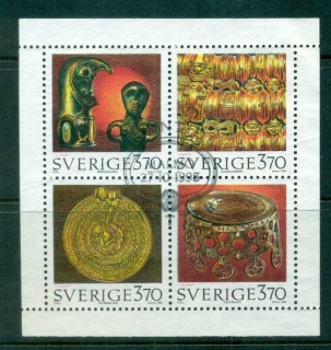 Sweden-1995-Ancient-Artifacts-booklet-pane-FU-lot84210