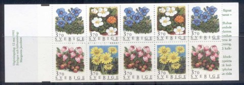 Sweden-1995-Flowers-booklet-MUH