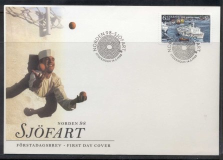 Sweden-1998-Cruise-Ship-Albatross-FDC