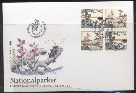 Sweden-1999-Europa-Nature-Parks-FDC