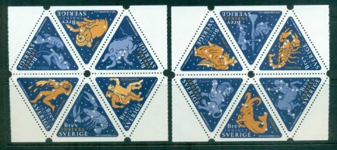 Sweden-1999-Signe-of-the-Zodiac-2x-booklet-pane-MUH-lot84265