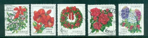 Sweden-1999-Xmas-Flowers-FU-lot84256