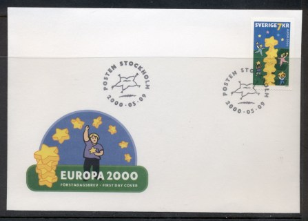 Sweden-2000-Europa-Field-of-Stars-FDC