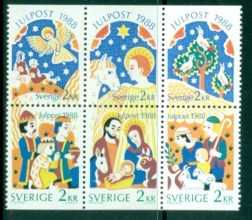 Sweden-1988-Xmas-booklet-pane-MUH