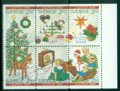 Sweden-1989-Xmas-booklet-pane-MUH