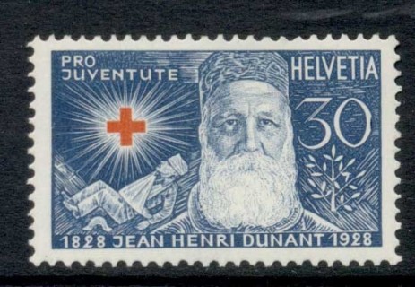 Switzerland-1928-Henri-Dunant-red-Cross-FU