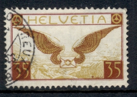 Switzerland-1929-30-Air-Mail-35c-FU