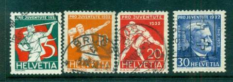 Switzerland-1932-Pro-Juvente-faults-FU-lot59103