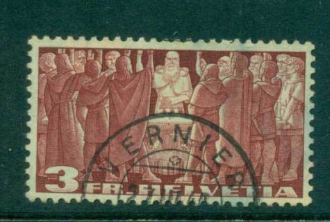 Switzerland-1938-3fr-First-Federal-Pact-FU-lot59052