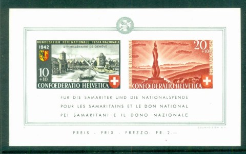 Switzerland-1942-National-Fete-Day-MS-MUH