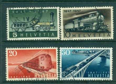 Switzerland-1947-Trains-FU-lot59079