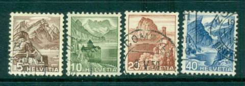 Switzerland-1948-Views-Redrawn-FU-lot59081