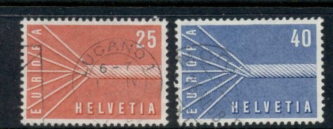 Switzerland-1957-Europa-FU