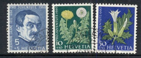 Switzerland-1960-Welfare-Flowers-5c