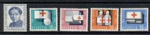 Switzerland-1963-Red-Cross-Centenary-MUH