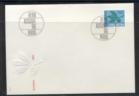 Switzerland-1965-Europa-Leaves-Fruit-FDC