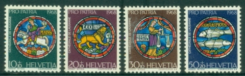 Switzerland-1968-Pro-Patria-Arts-MUH