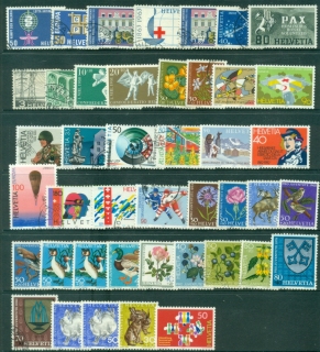 Switzerland-1970s-on-Assorted-Oddments-Mint-Used