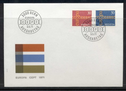 Switzerland-1971-Europa-Chain-through-O-FDC