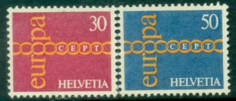 Switzerland-1971-Europa-MUH
