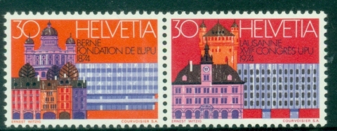 Switzerland-1974-Universal-Postal-Union-Congress-Lausanne-MUH