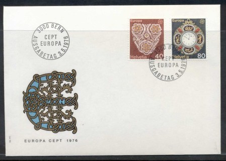 Switzerland-1976-Europa-Pottery-FDC