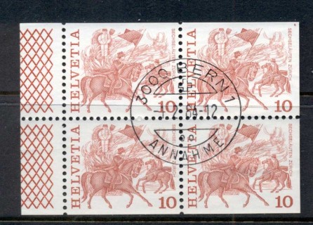 Switzerland-1977-84-Folk-Costumes-10c-Horse-Face-booklet-pane-FU