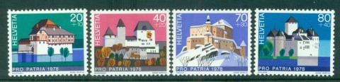 Switzerland-1978-Castles-MUH-lot59015