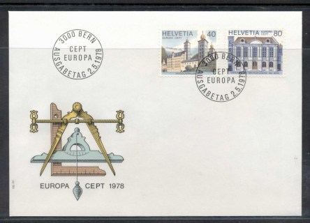 Switzerland-1978-Europa-Architecture-FDC