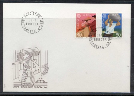 Switzerland-1981-Europa-Folklore-FDC