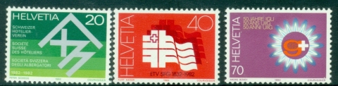 Switzerland-1982-Anniversaries-MUH