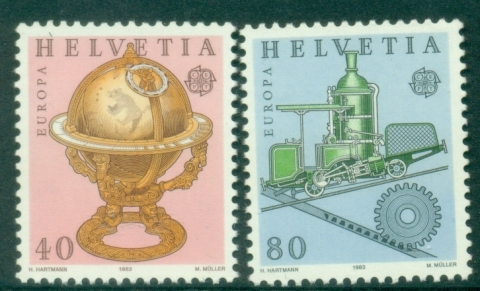 Switzerland-1983-EUROPA-Stamps-Inventions-MUH