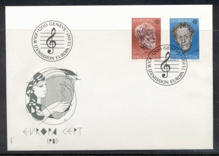 Switzerland-1985-Europa-Music-Year-FDC