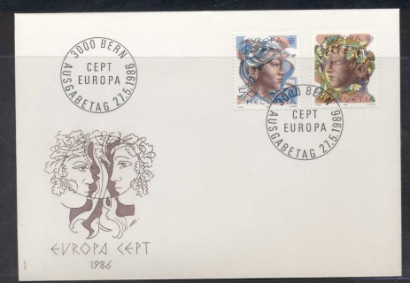 Switzerland-1986-Europa-Environment-FDC