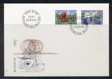 Switzerland-1987-Europa-Architecture-FDC