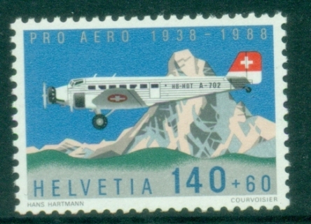 Switzerland-1988-The-50th-Anniversary-of-Pro-Aero-Foundation-MUH