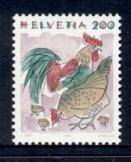 Switzerland-1991-Animals-200c-Chicken-MUH