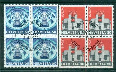 Switzerland-1993-Europa-Blk-4-CTO-lot59024