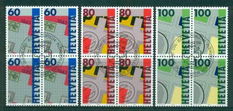 Switzerland-1993-Stam-Anniv-jpg-Blk-4-CTO-lot59023.jpg