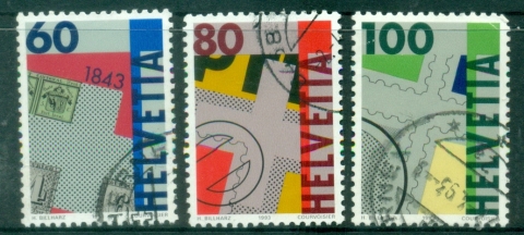 Switzerland-1993-The-150th-Anniversary-of-the-Stamps-in-Switzerland-FU