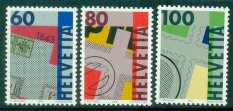 Switzerland-1993-The-150th-Anniversary-of-the-Stamps-in-Switzerland-MUH