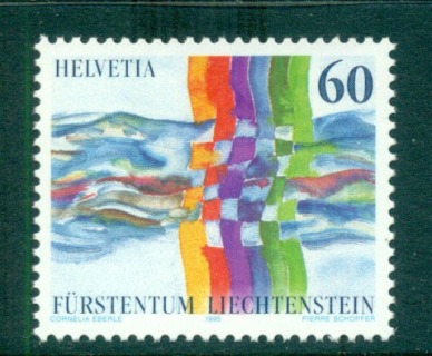 Switzerland-1995-Switzerland-Lichtenstein-Postal-Relationship-MUH-lot59036