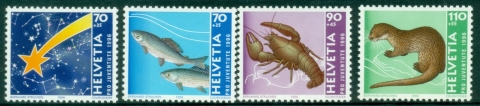 Switzerland-1996-Pro-Juventute-Comet-Animals-MUH