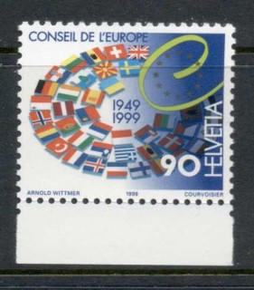 Switzerland-1999-Council-of-Europa-MUH