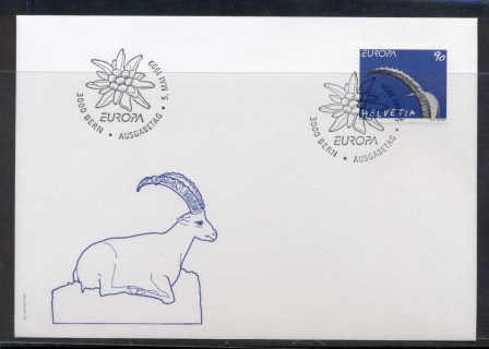 Switzerland-1999-Europa-Nature-Parks-FDC