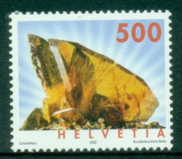 Switzerland-2002-Minerals-500c-MUH